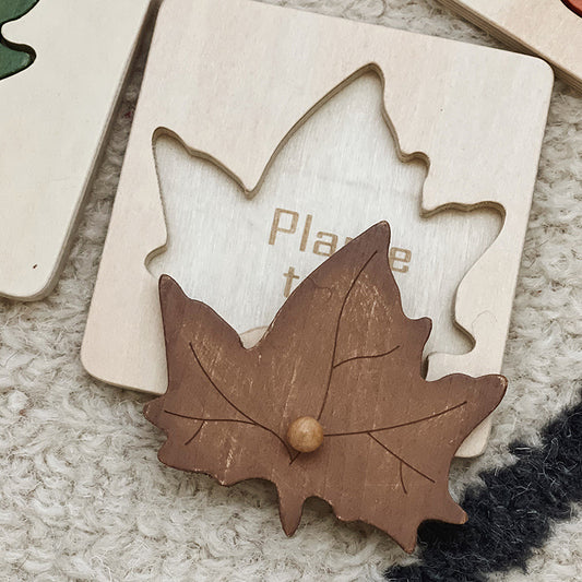Wooden Four-Leaf Puzzle