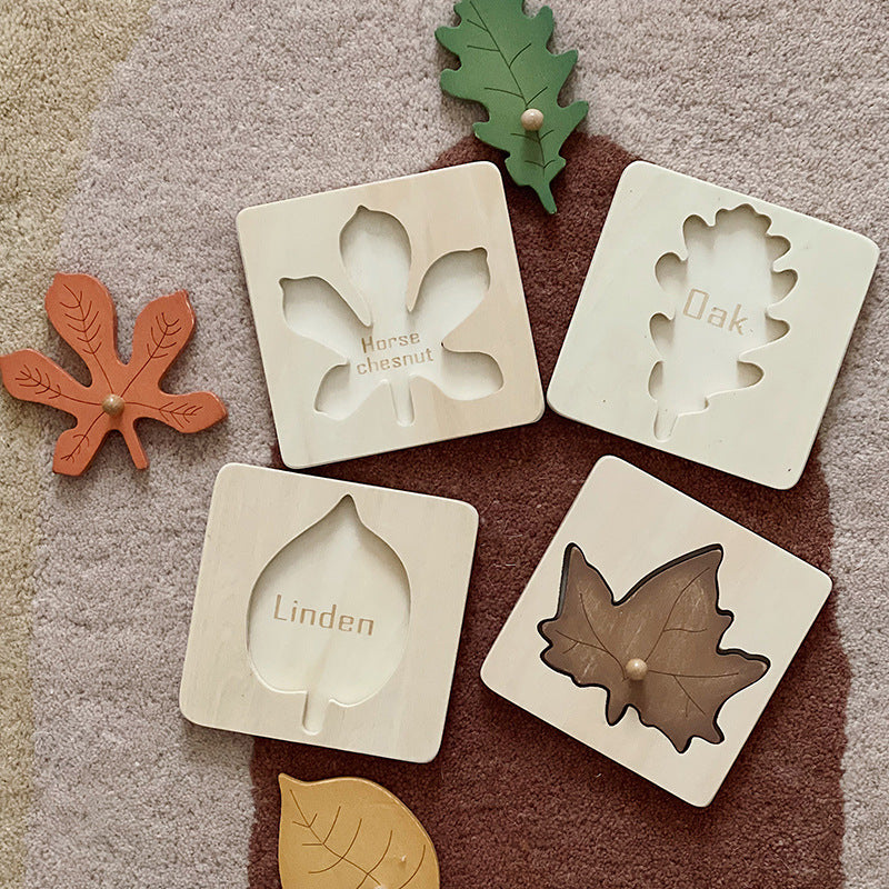 Wooden Four-Leaf Puzzle