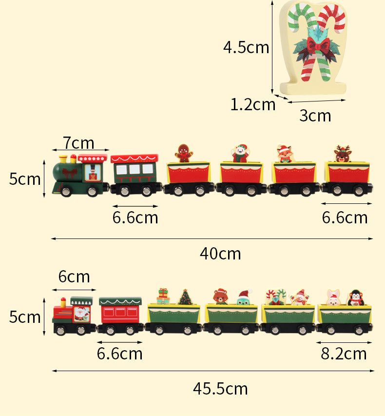 Wooden Christmas Train