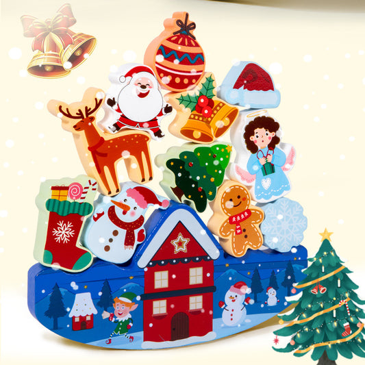 Xmas Wooden Stacking Toys