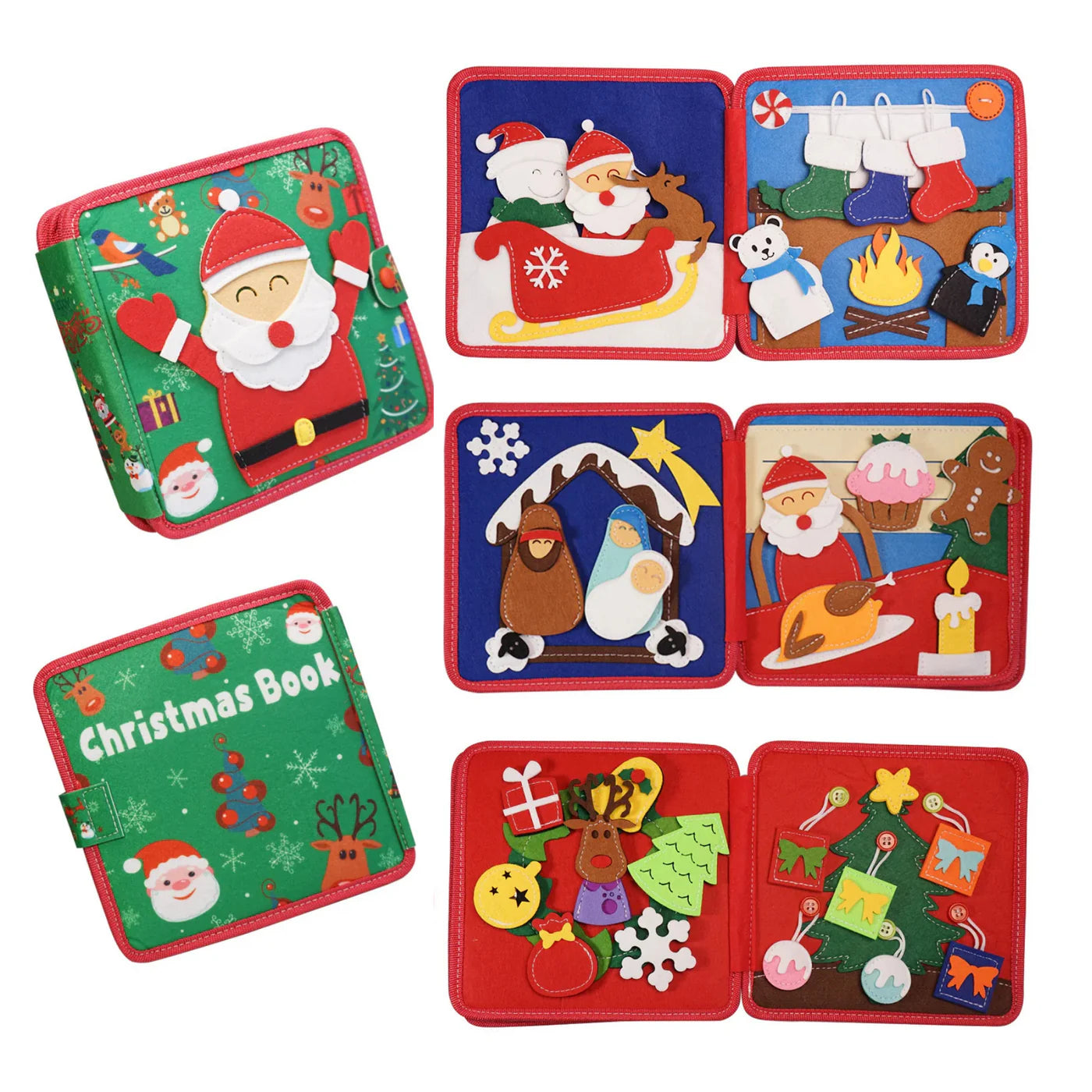 Montessori Christmas Felt Book