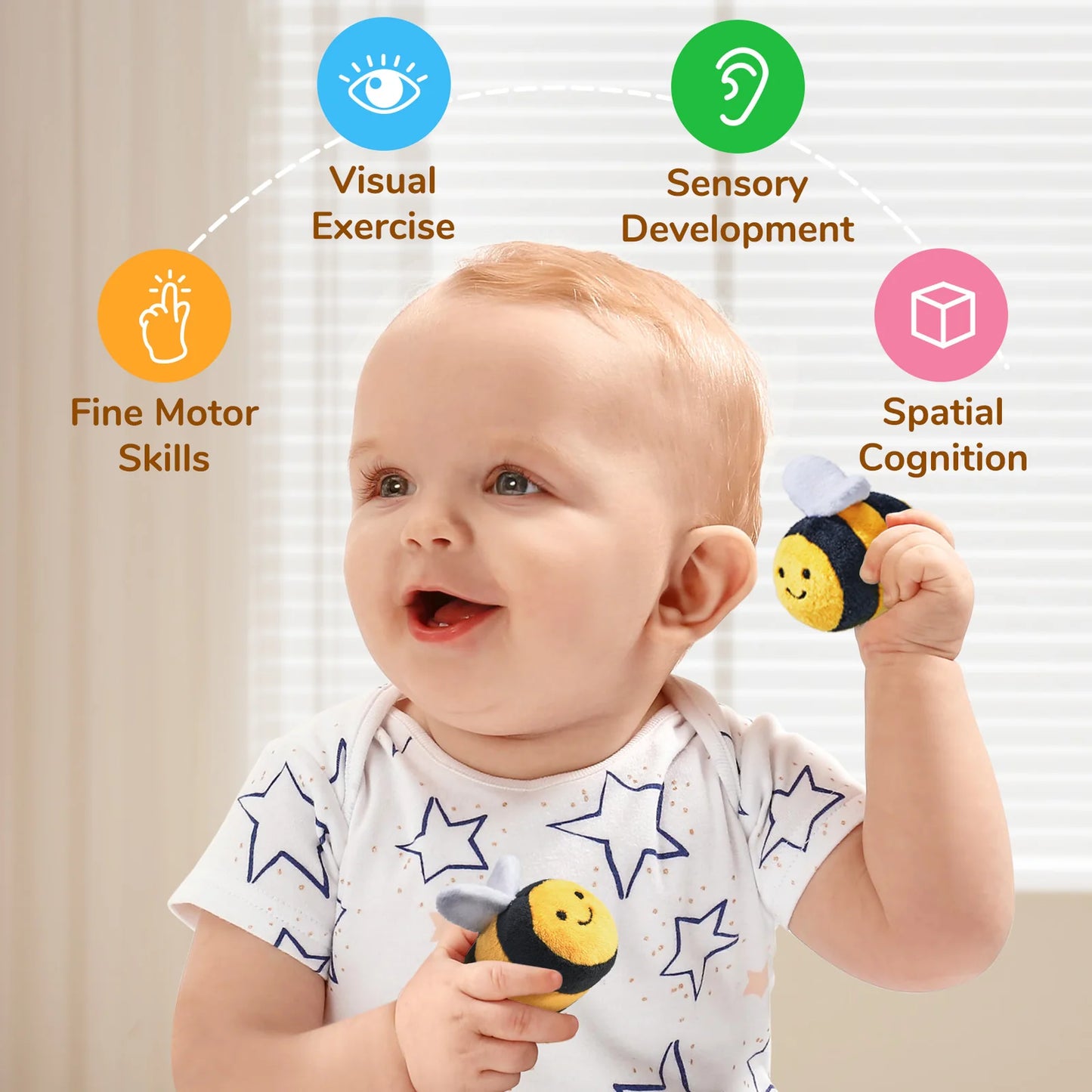 Soft Baby Beehive Sensory Toy