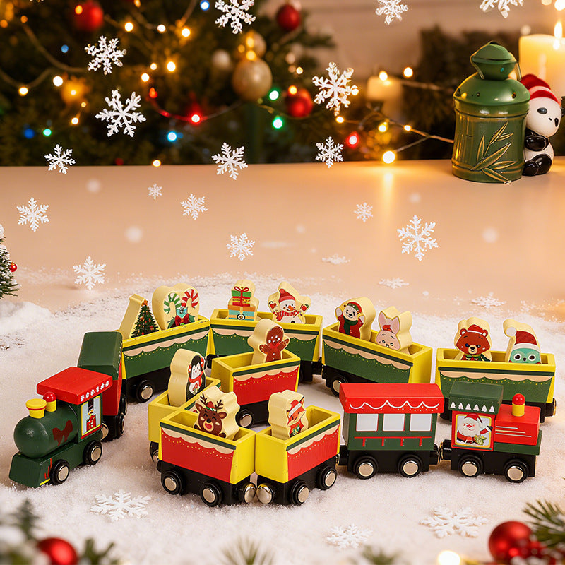 Wooden Christmas Train