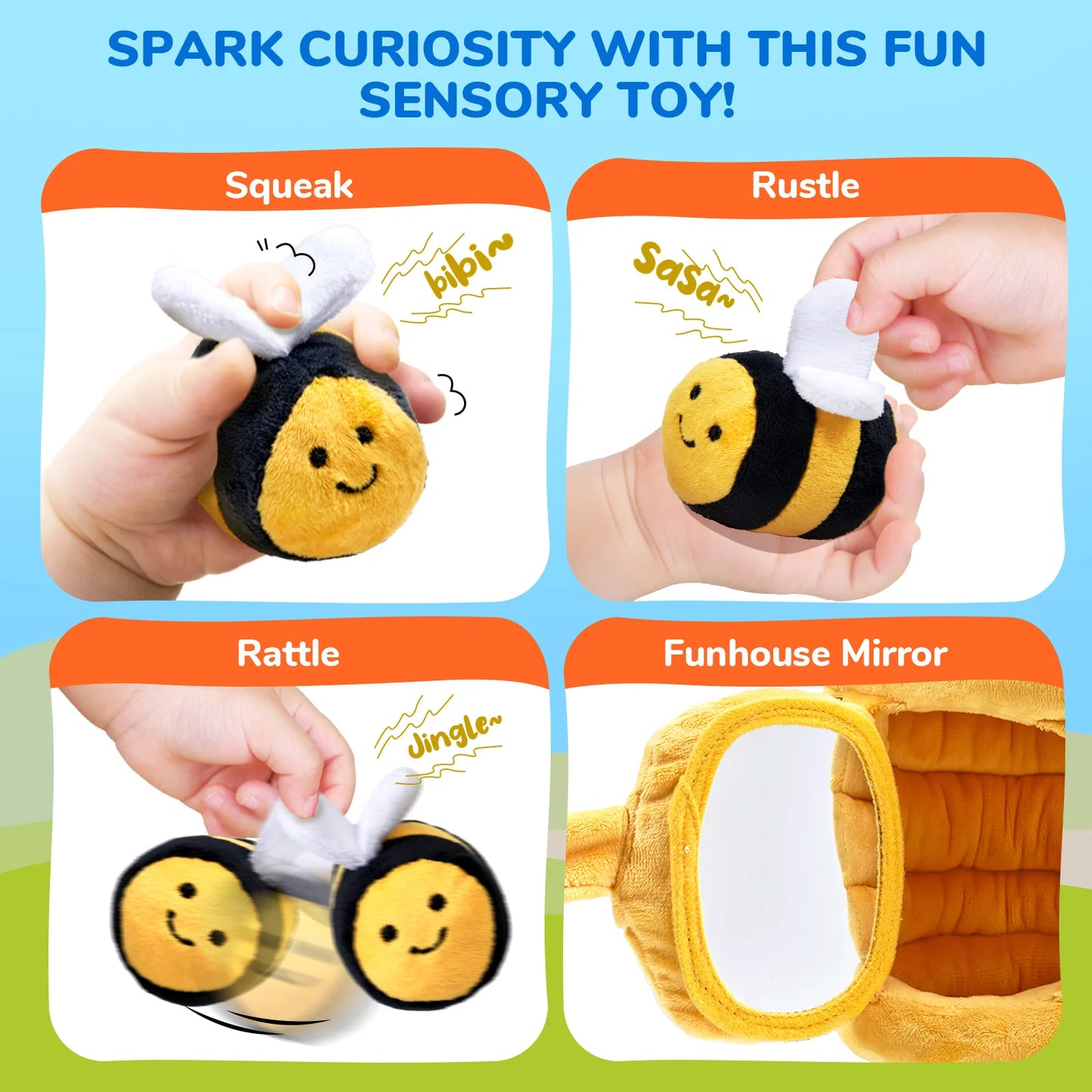Soft Baby Beehive Sensory Toy