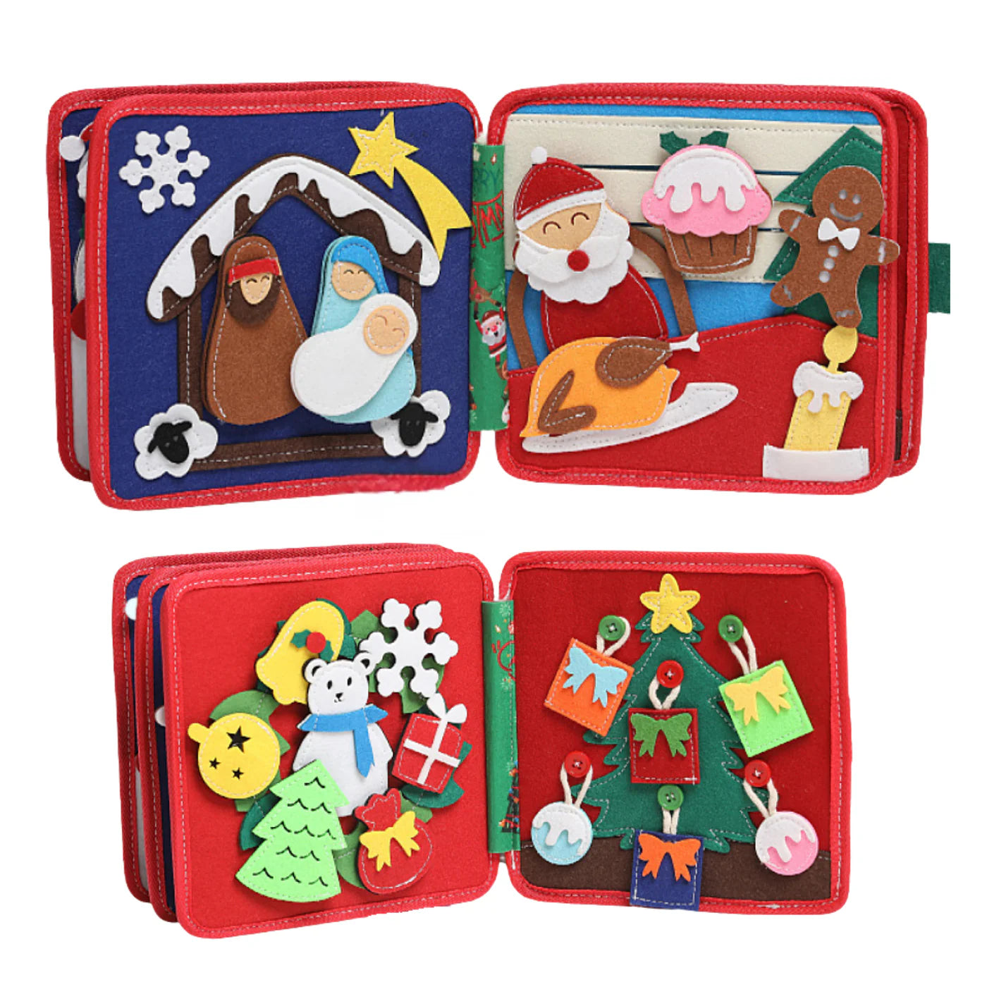 Montessori Christmas Felt Book