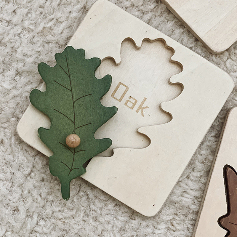 Wooden Four-Leaf Puzzle
