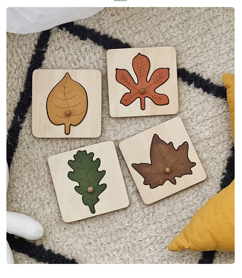Wooden Four-Leaf Puzzle