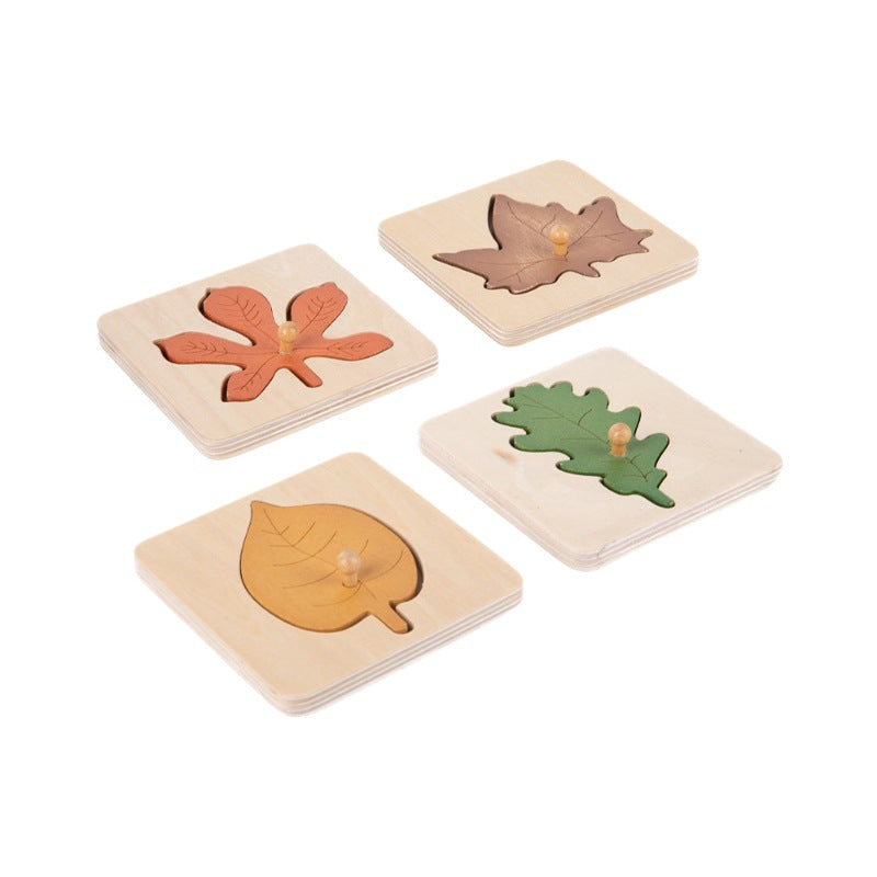 Wooden Four-Leaf Puzzle