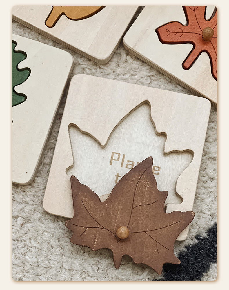 Wooden Four-Leaf Puzzle