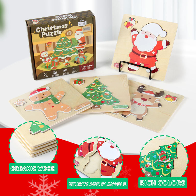 ket features of Christmas Jigsaw Puzzle Set