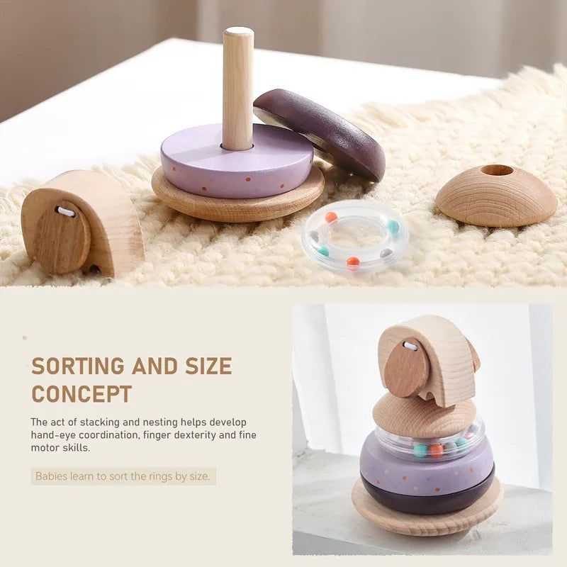 Elephant Stacking Ring Toy