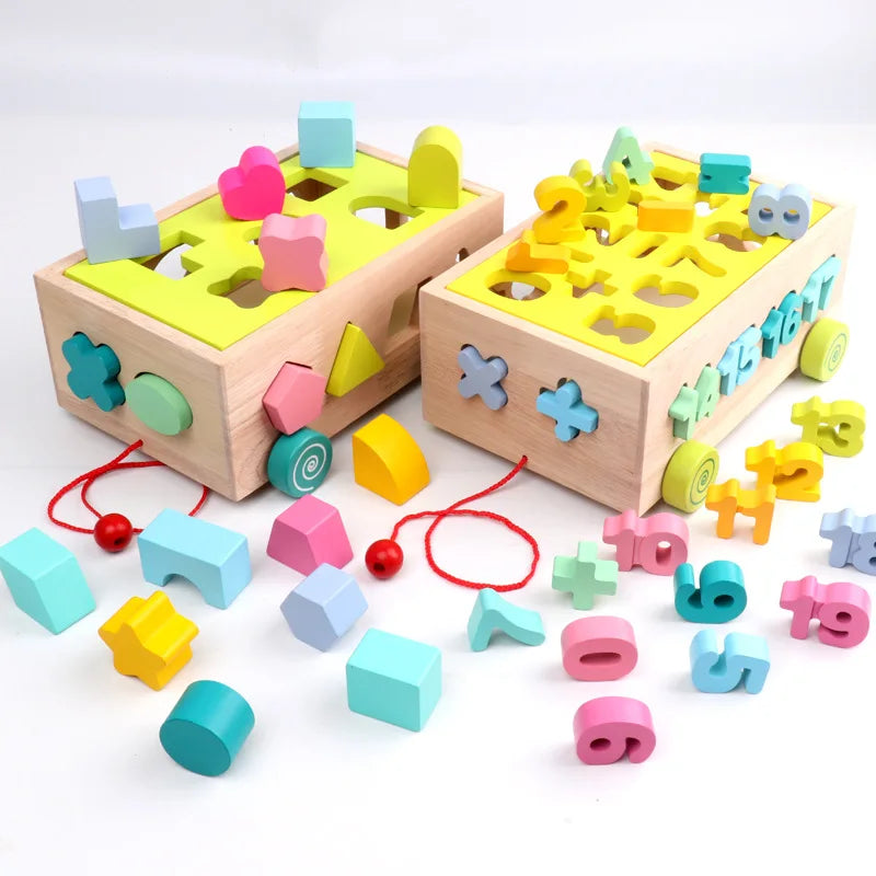 Custom wooden pull toy and number blocks for brand partners, reliable OEM supplier for SMEs