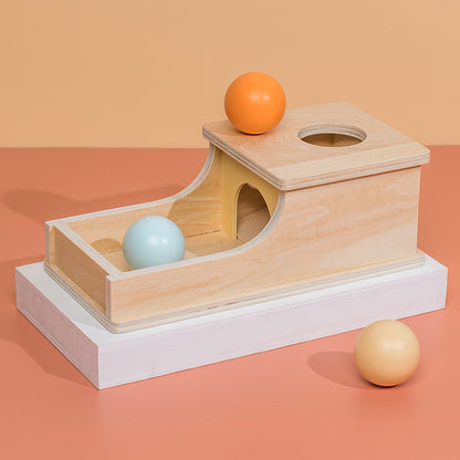 Montessori Wooden Ball Drop Box