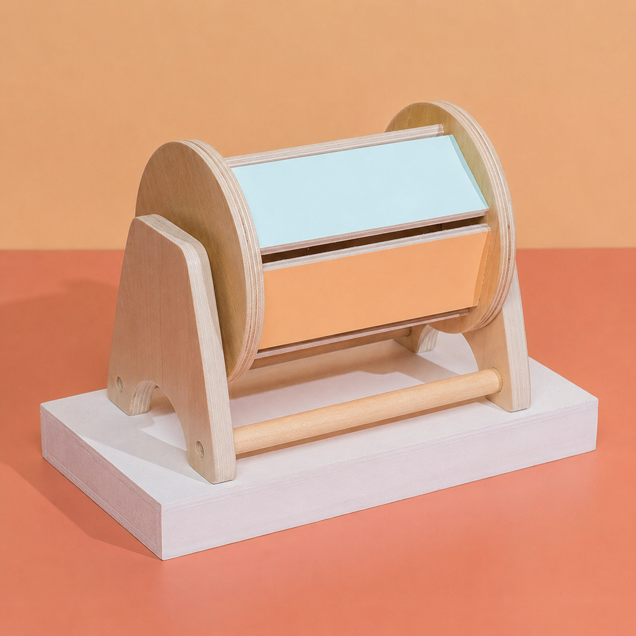 Montessori Wooden Spinning Drum Toy