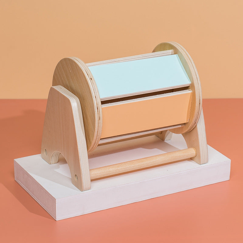 Montessori Wooden Spinning Drum Toy