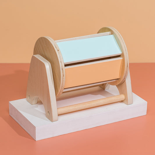Montessori Wooden Spinning Drum Toy