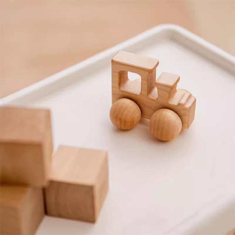 Simple Wheel Toy - Train Simple Wooden Toy