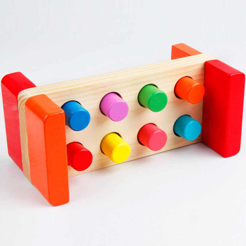 Wooden Hammering Bench Toy for Toddlers