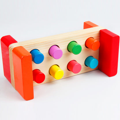 Wooden Hammering Bench Toy for Toddlers