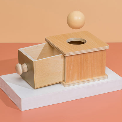 Montessori Wooden Object Permanence Box