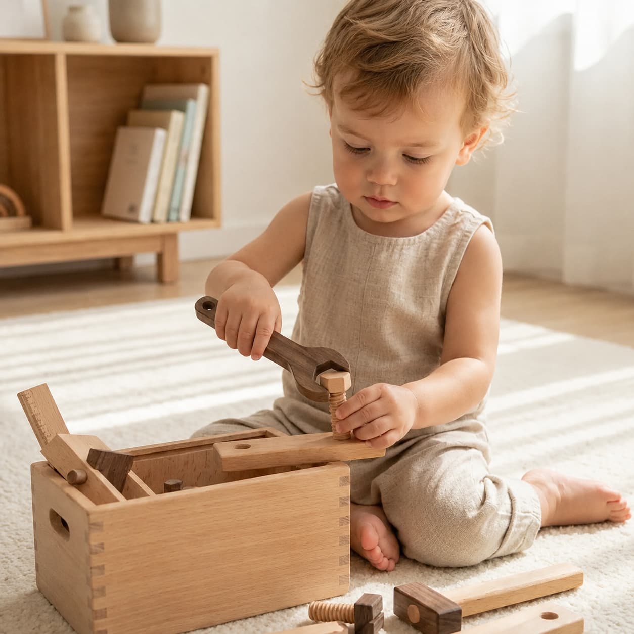 Wooden Tool Kit Set