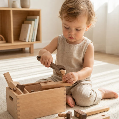 Wooden Tool Kit Set