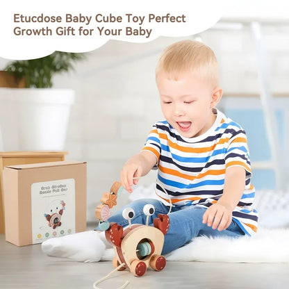 Wooden Crab Pull Toy