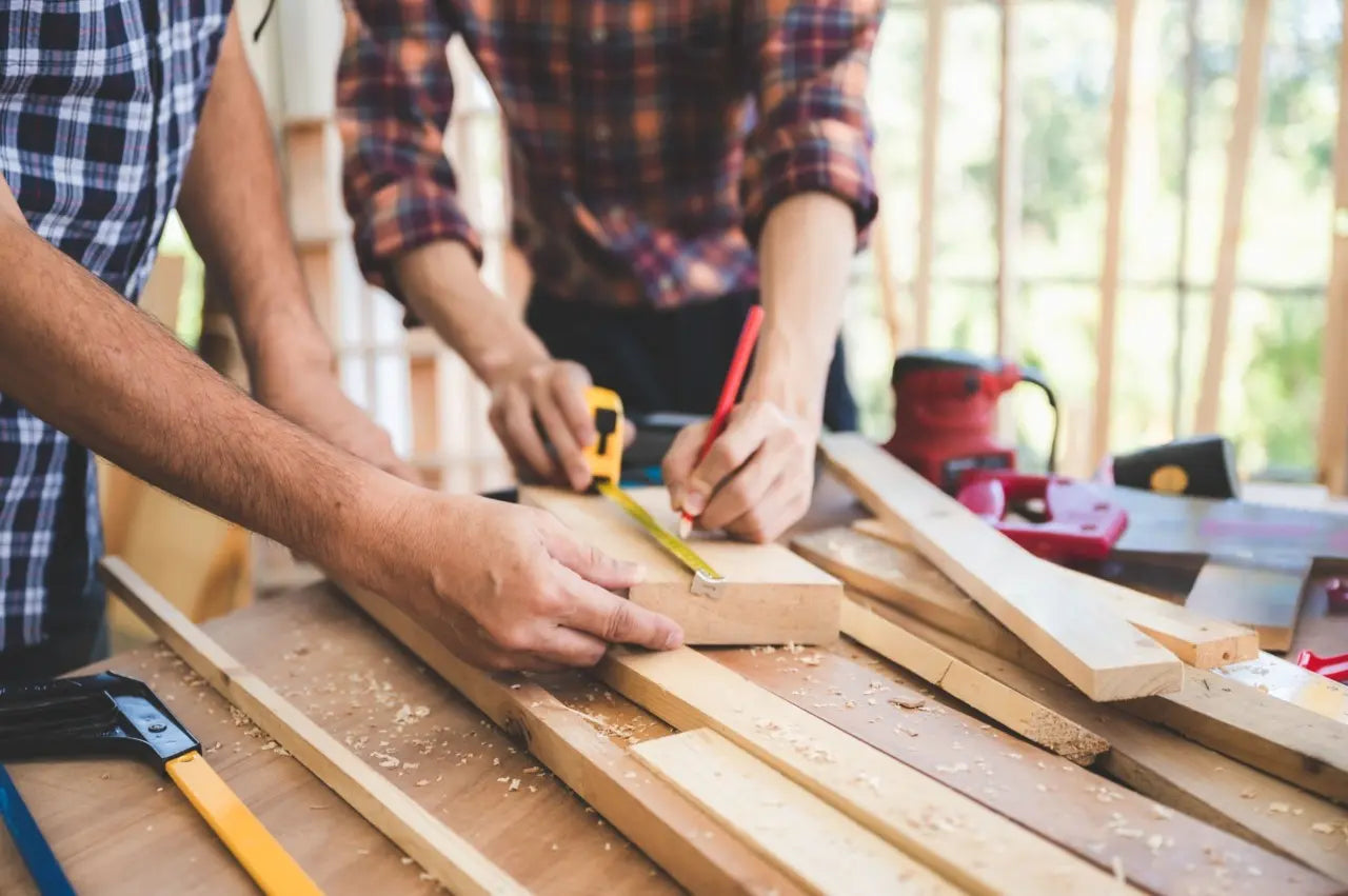 Wooden Toy Story manufacturing team crafting custom wooden toy parts, small business supplier in China