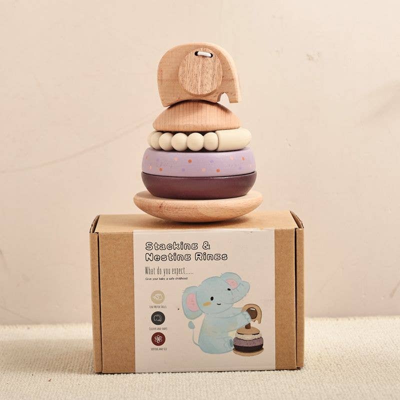 Elephant Stacking Ring Toy