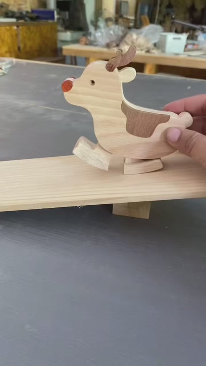 Wooden Reindeer Ramp Walker