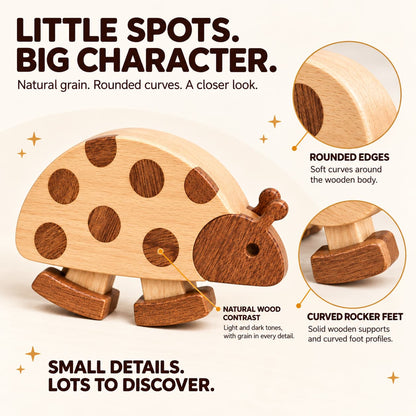 Wooden Ladybug Ramp Walker